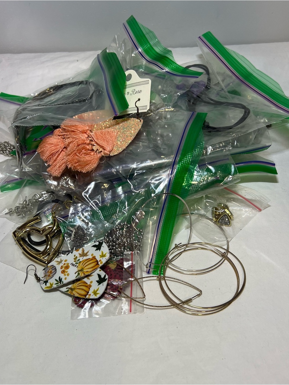 Jewelry Lot with many pieces that include earrings, necklaces